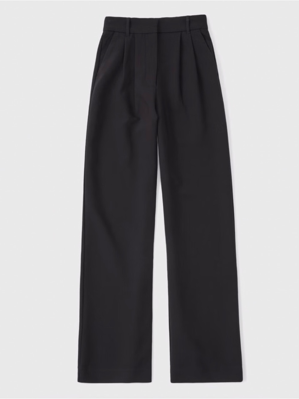 Abercrombie & Fitch Sloane Tailored Wide Leg Pant, Black, 29R - Picture 4 of 4